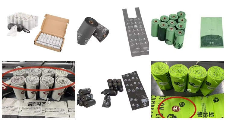Pet Dog Poop Bag Making Machine produces finished products