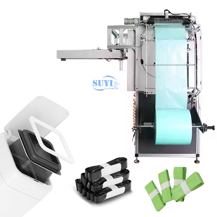 Automatic Intelligent Trash Can Refill Rings Bags Making Machine